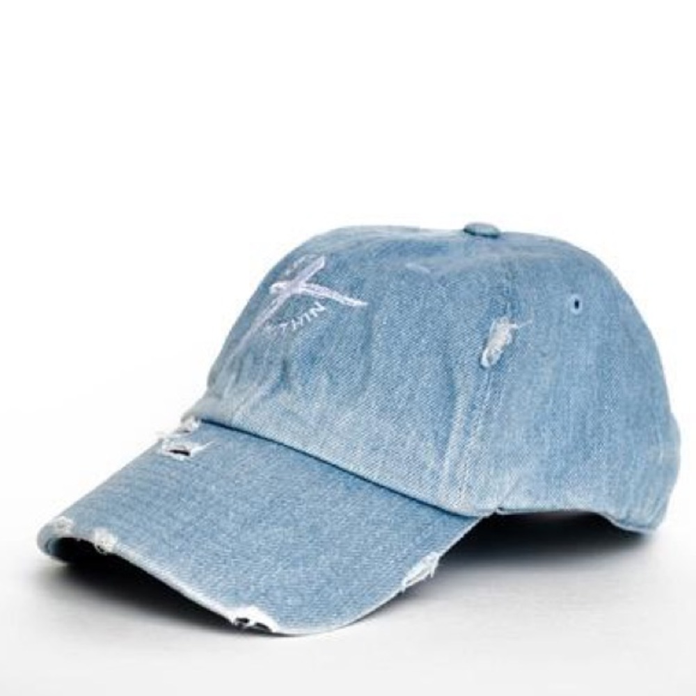 Denim Lift Within Distressed Cap